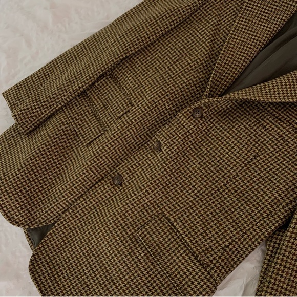 Vintage Polo Ralph Lauren Brown Tweed Blazer - Picture 5 of 12